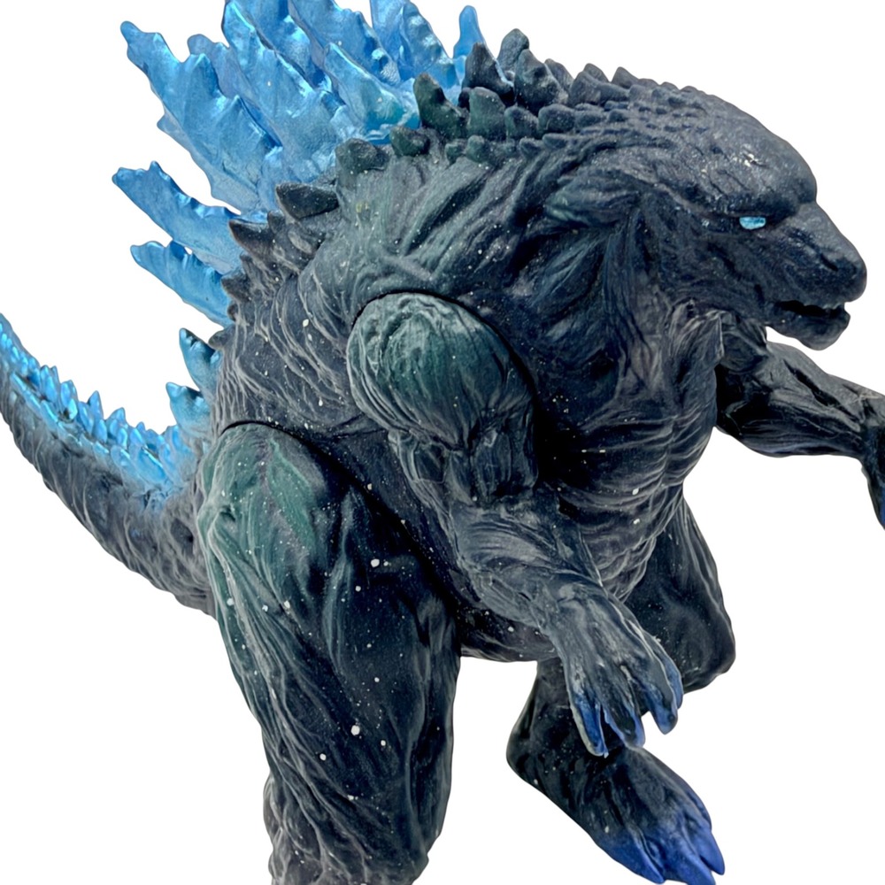 Godzilla Action Figure Blue Dorsal Fins MonsterVerse Kaiju Toy Excellent